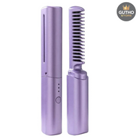 Cepillo Alisador De Cabello ANTI FRIZZ LILA Belleza