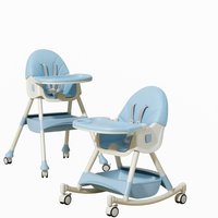 Silla Comedor Mesedora Bebe - Azul - Bebé