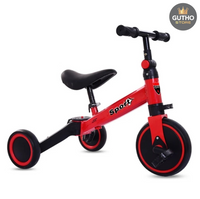 TRICICLO para bebés 3 en 1 Rojo Jugueteria
